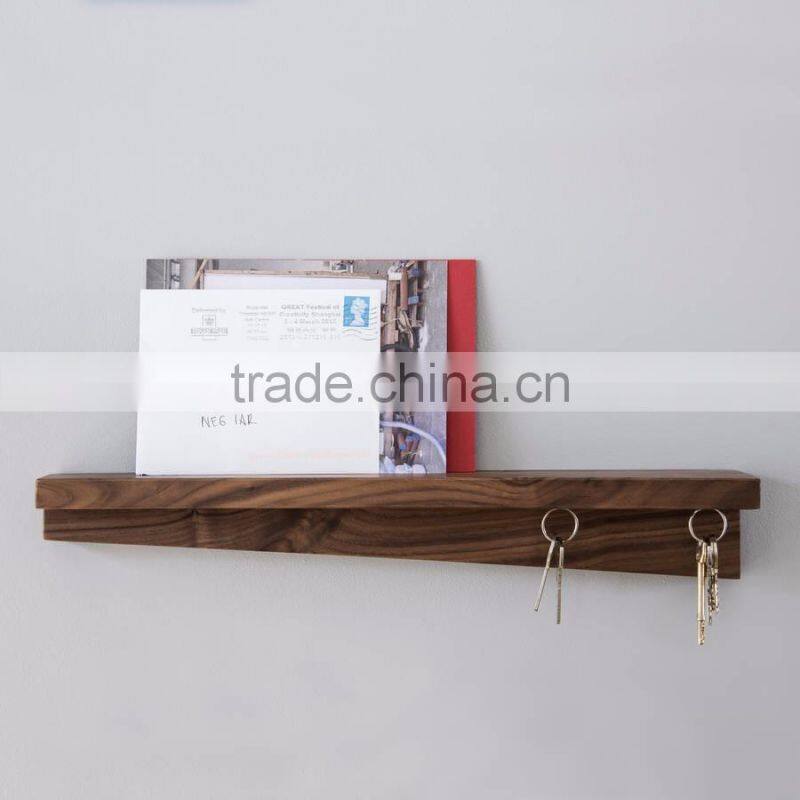 Solid wood Key rack Wooden Storage Shelf Oak Book Stand