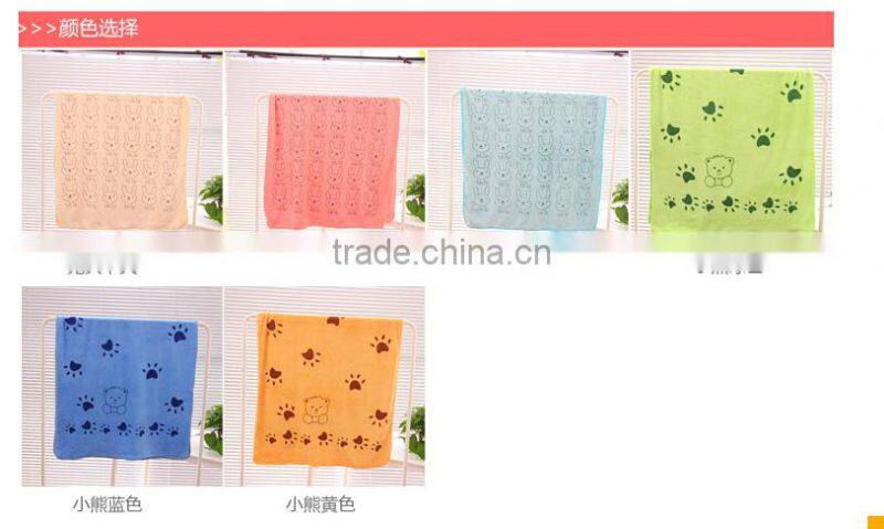 Q036 Cheap Promotional Fruit color cartoon bath microfiber towel