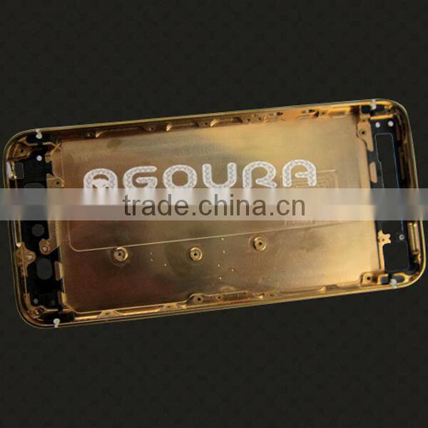 Luxury matte gold mobile phone black housing, metal housing encrusted with diamond for iPhone 5 5S