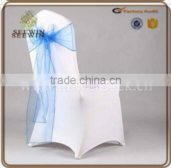 transparent titusse colouful organza chair sash