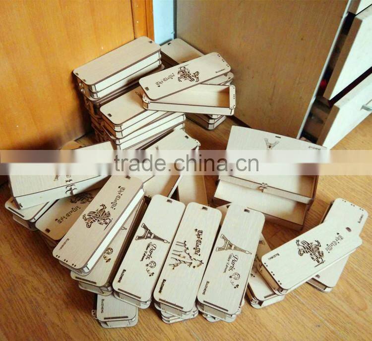 South Korea stationery wooden create pencil case