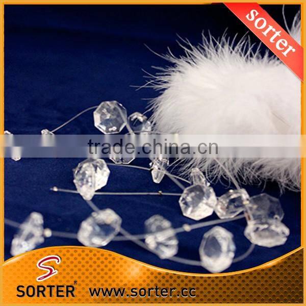 14MM BEAD K9 CRYSTAL STRING