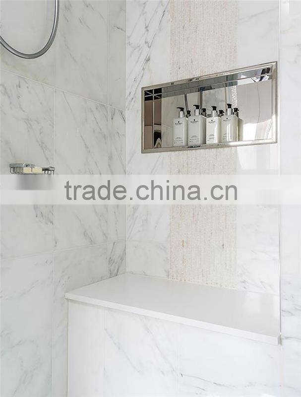 Competitive price polished surface natural stone jade white marble tile