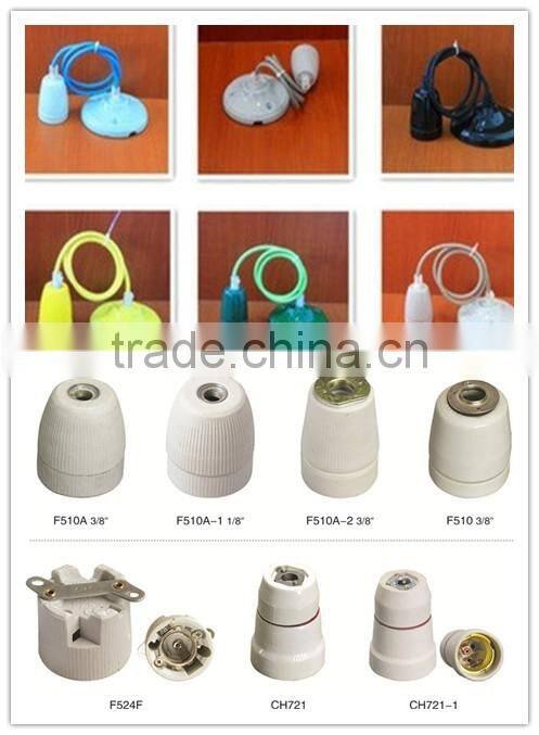 E27 porcelain ceramic lampholder/bulb holder/lamp base