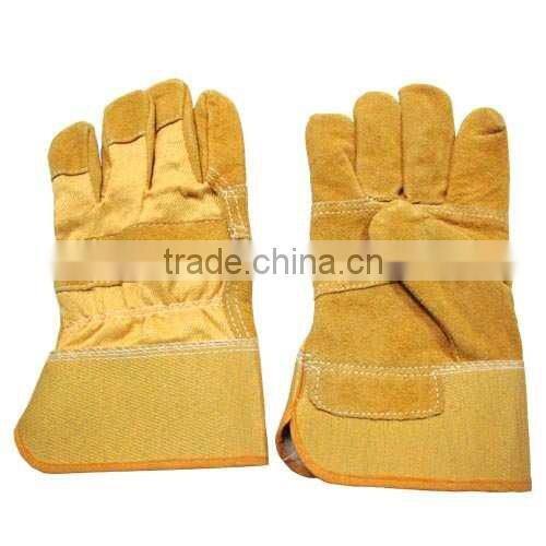 Patched palm Leather safety glove ZM610