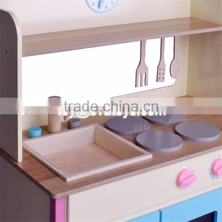 New kids play educational toys wooden baby kitchen set W10C275