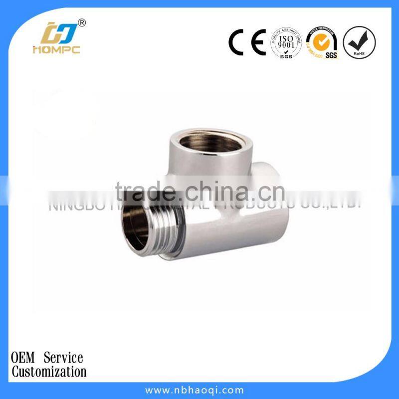 Top Quality Brass Tee Fitting Sanitayr Wares 3 Way Elbow Pipe Fittings