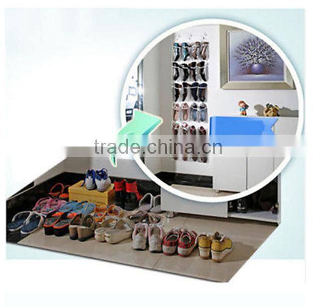 20 Pocket Wall Hanging Shoe Organizer Rack Space Saver Storage Bag Over the Door