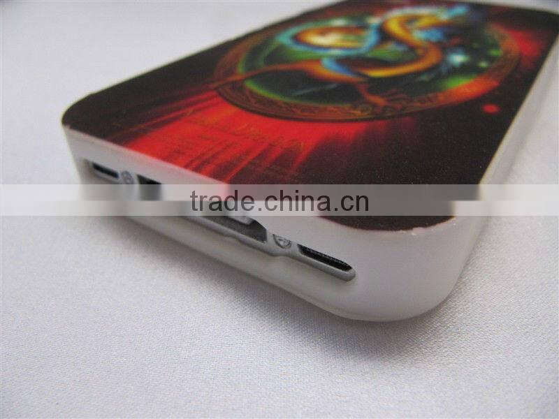 colorful printed shaped silicone mobile phone case for ip