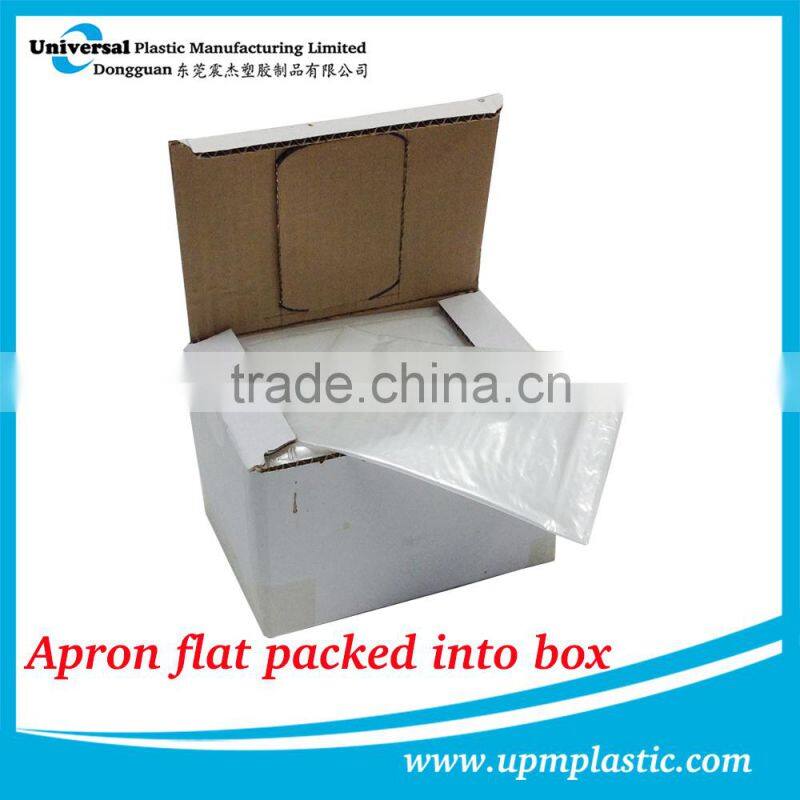 One time use Disposable degradable plastic LDPE aprons