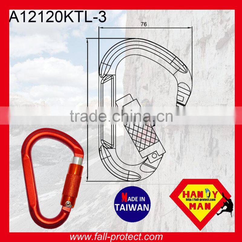 Quicklock Mountain Rock Climbing Rescue Carabiner Made Of Aluminum