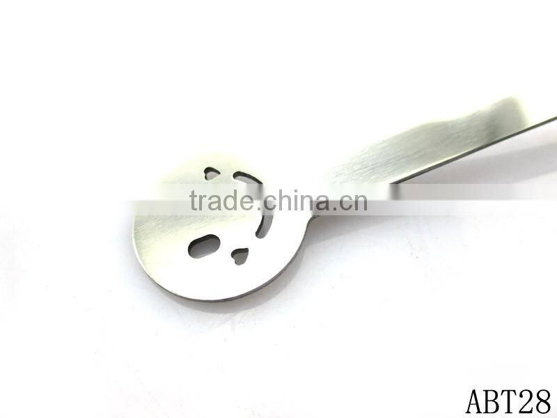 Hot New Products 2016 Melamine Spoon,smile face stainless steel 410 spoon