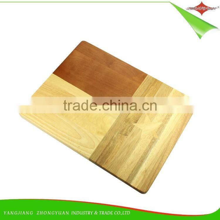 ZY-R2009 2017 new design creative wood cutting board chopping block with wooden handle