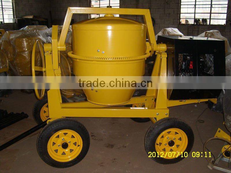 concrete mixer diesel , 5.5HP , 4 wheel ,CM350, CMT350
