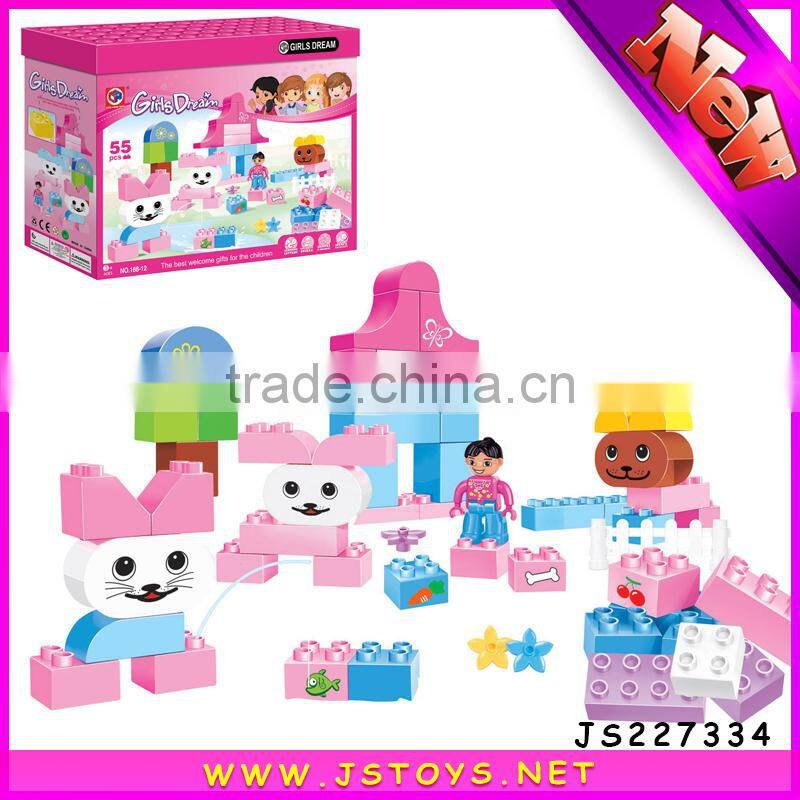 hot sale plastic castle building blocks for promotion
