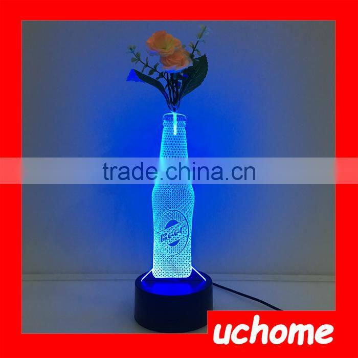 UCHOME Beer Bottle Lamp 3D Illusion Lamp Custom Led Light