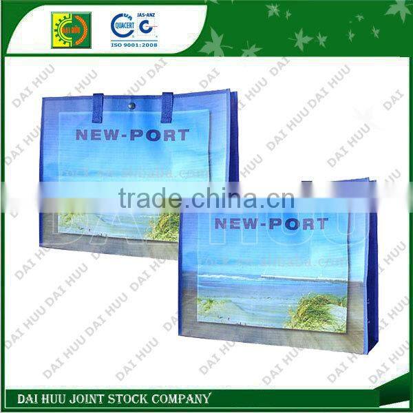 Foldable lamination with BOPP PP woven shopping bag