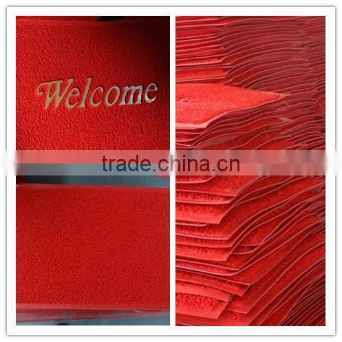 customized pvc coil mat/comfortable pvc coil mat/logo pvc coil mat made in factory