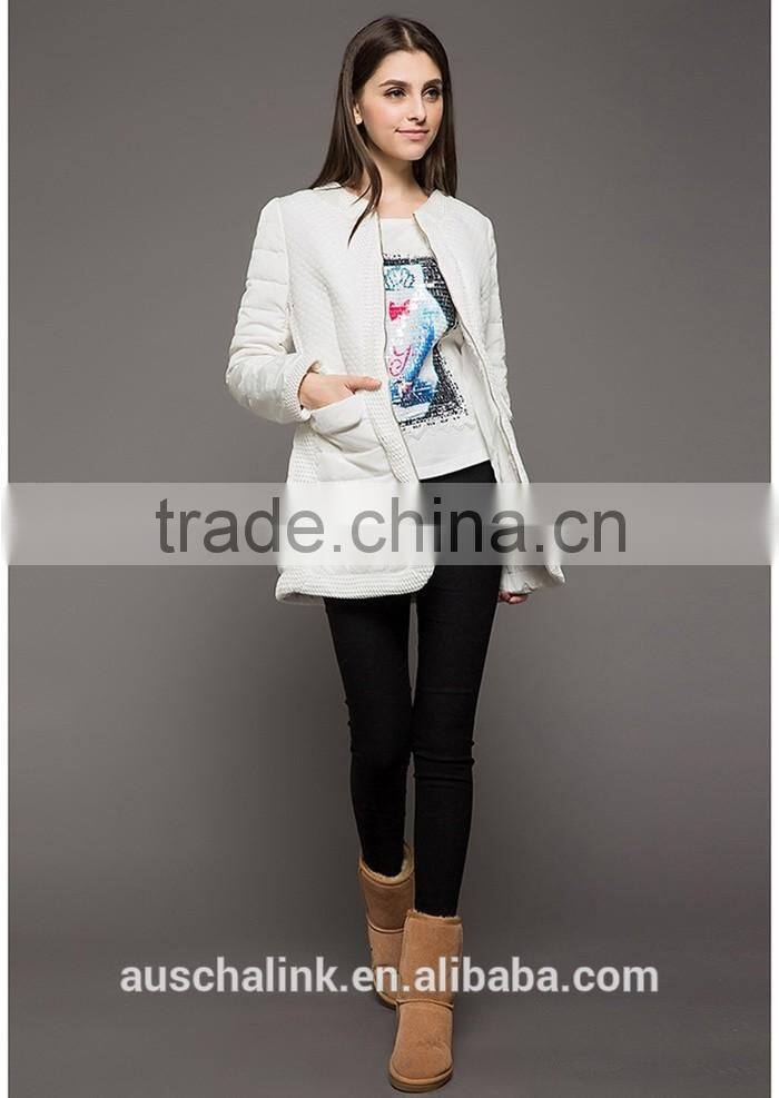 new arrival western designer goose down long coat OEM service