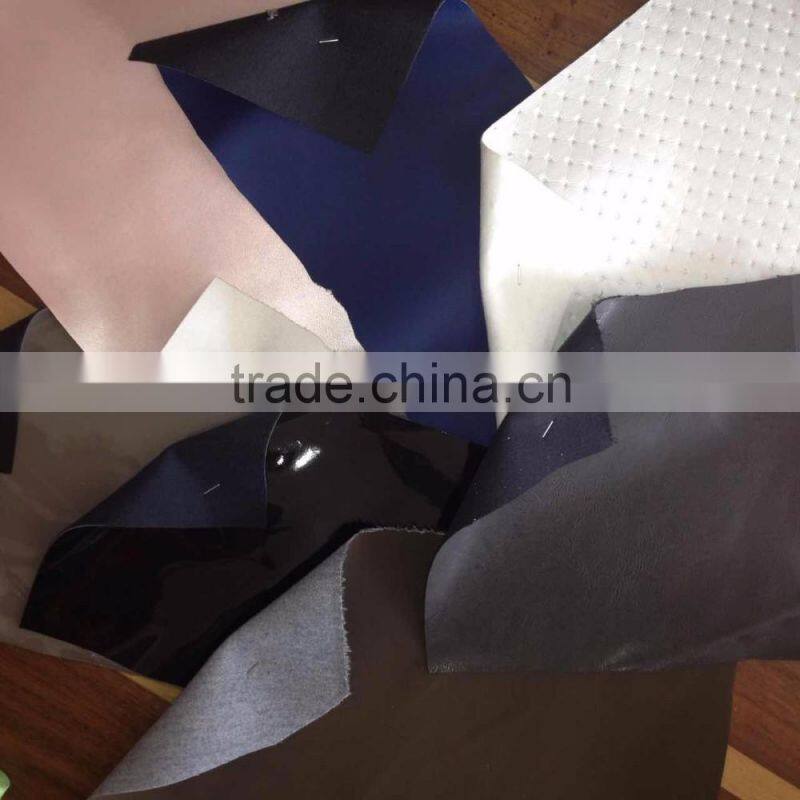 A Grade Pu Artificial Leather, Pu Synthetic Leather with Nonwoven Backing For Shoes,Bag,Furniture and Sofa