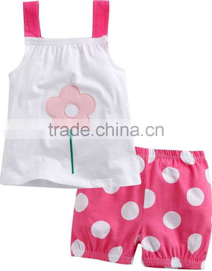 2016 new design cute summer children clothing for girl