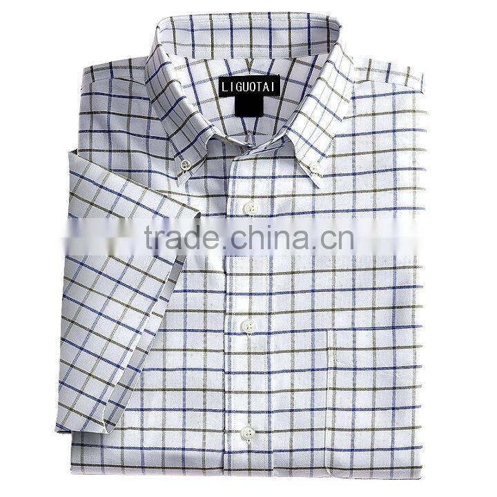 100% cotton,100/2*100/2,150*100,yarn dyed luxury check silkly long sleeve classic men's dress shirt