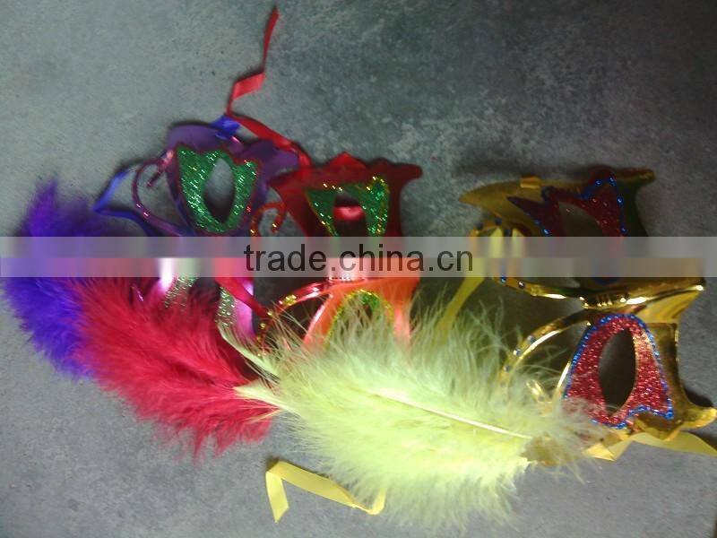 feathered venetian party mask for sale