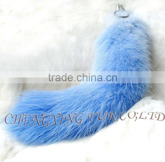 CX-R-25A Cute Fox Fur Tail Keychain