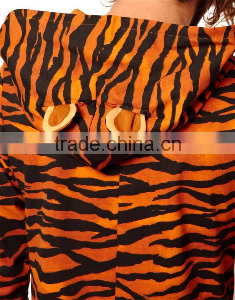 HOYUGO Adult animal tiger pajamas cosplay costume onesie