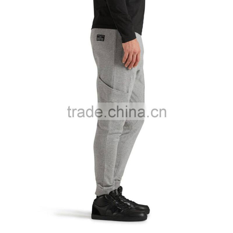 wholesale grey blank men jogger pants cutsom design