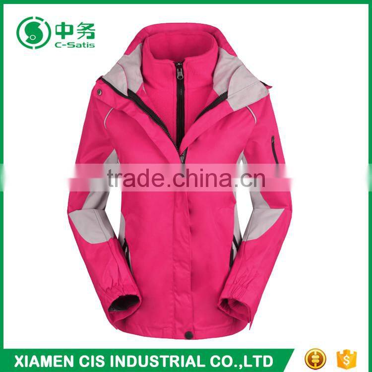 Quality Assured Winter Waterproof Orange Women Snow Jacket for Sale