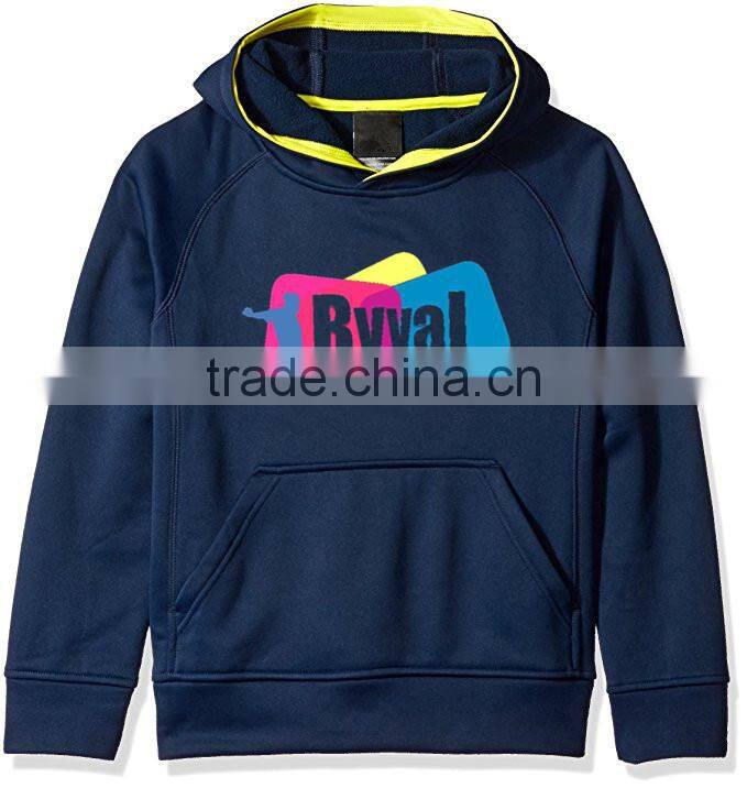 Boys Fleece Hoodie Custom Printed Logo Pullover Sweatshirts Jacket Classic Kangaroo Pocket Tracksuit Kids Wholesale Hoodies
