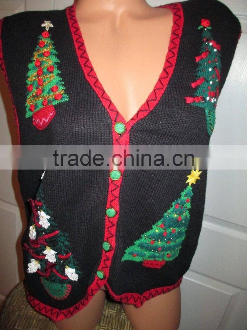 latest ugly christmas sweater design for women 2016