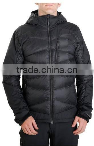 Internal Front Stormflap Lightweight Men's Down Jacket With Hood