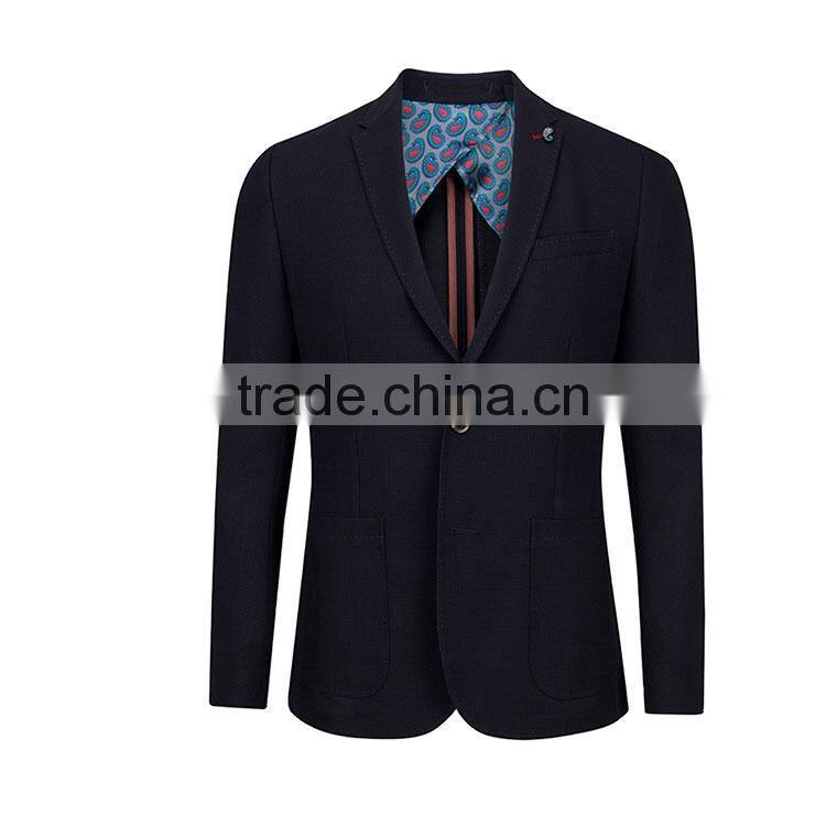 2017 Trending Products Half Lining Polyester Viscose Fashion Office Custom Man Simple Suit Designs