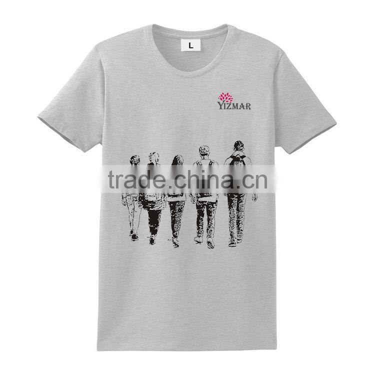 China wholesale cheap 100% cotton men's custom t shirt printing