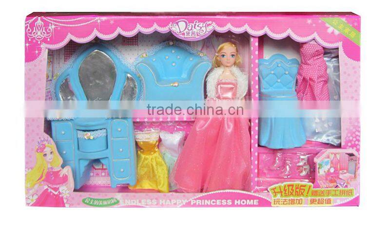 12 inch fashion plastic doll house