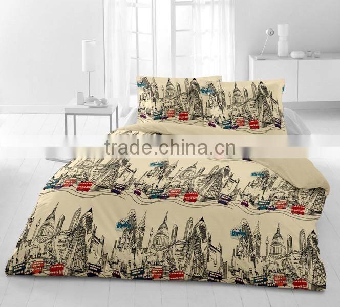Printed cotton satin bedlinen sets