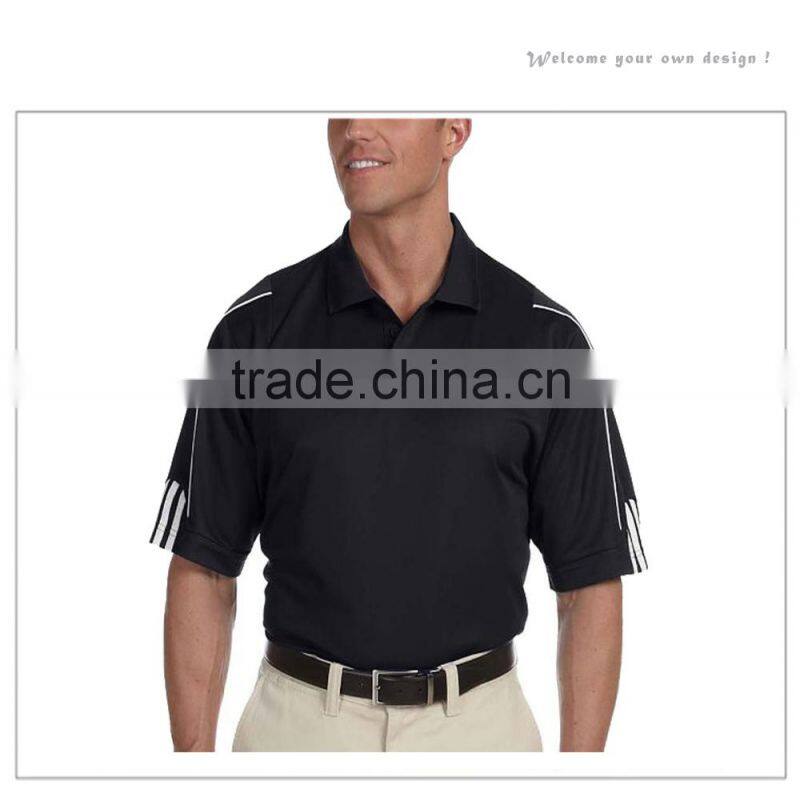 2015 mens high quality 100% polyester dry fit bowling polo shirt