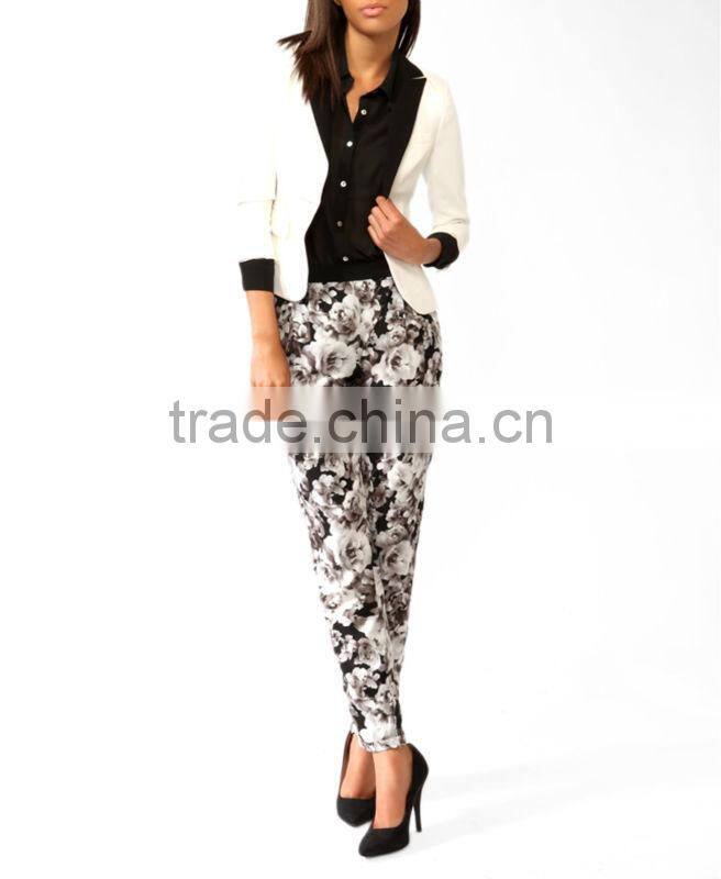 Women's Contrast Lapel Blazer