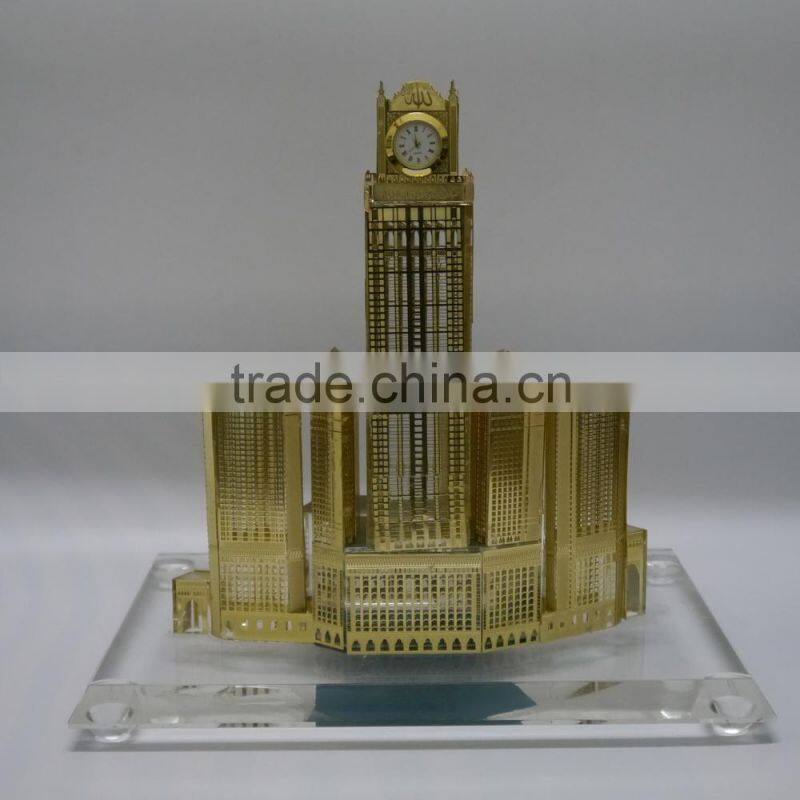 Famous Crystal Makkah Royal Clock Building For Souvenir gift
