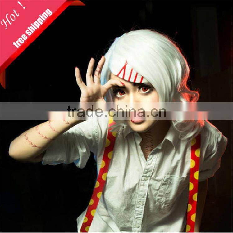 2016 Tokyo Ghoul Cospaly Wig Sliver High Quality Fashion Hair Wig Cosplay AD3025