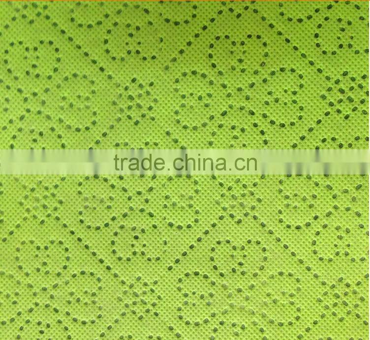 Three layers embossed non-woven fabrics