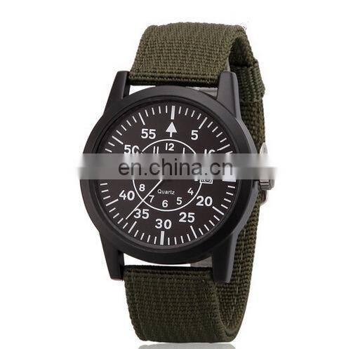 2015 New Fashion Sport Nylon Nato Strap Watch Band Quartz Wrist Watch For Men
