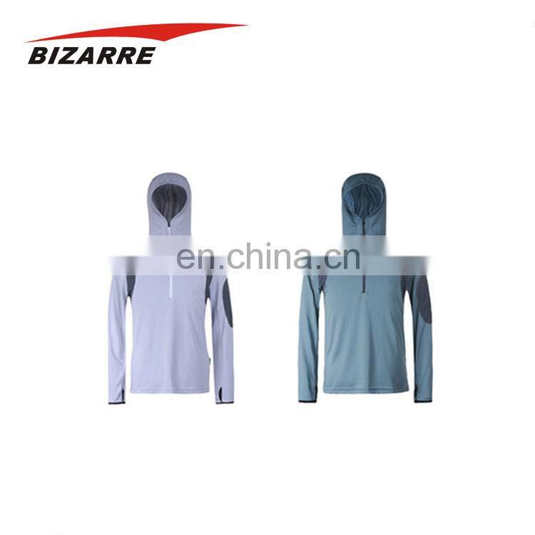 Manufacturer Unisex 1/4 Zip Blank Hoodie Fishing Jersey