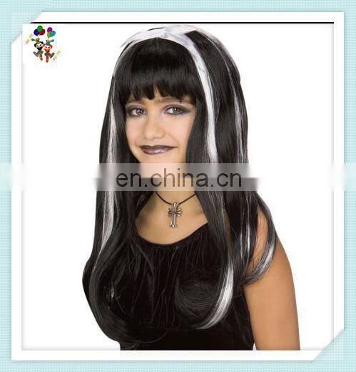 Vampire Dress Up Goth Doll Halloween Party Kids Synthetic Wigs HPC-0077