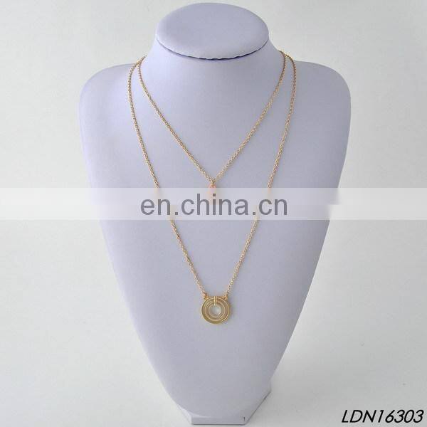 NEW WOMEN SILVER MULTI LAYERS TIE TUXIDO CHAINS WAVE METAL BODY JEWELRY