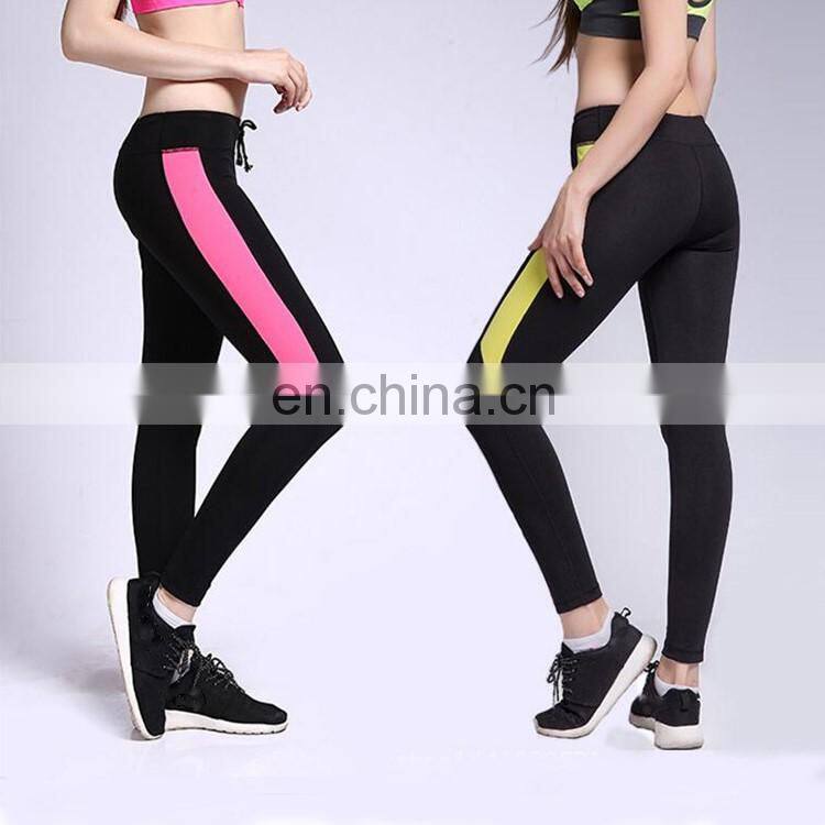 color block gym sport yoga woman legging pants