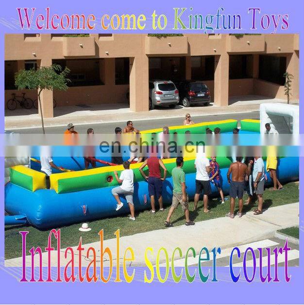 12 Human inflatable foosball court sport game