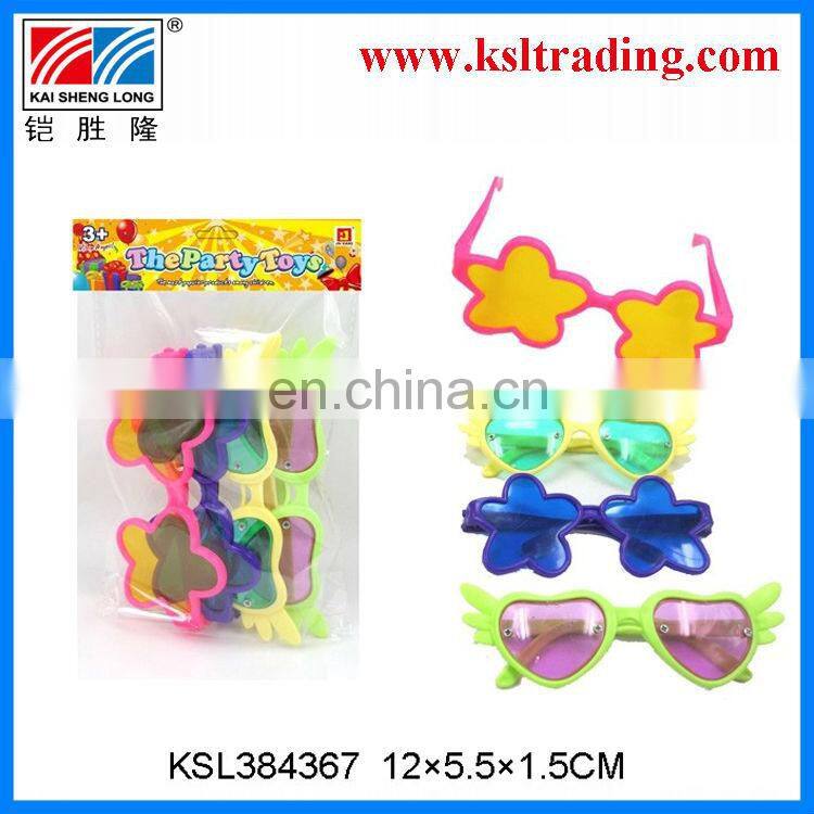 Promotional toy children plastic toy glasses(3pcs)